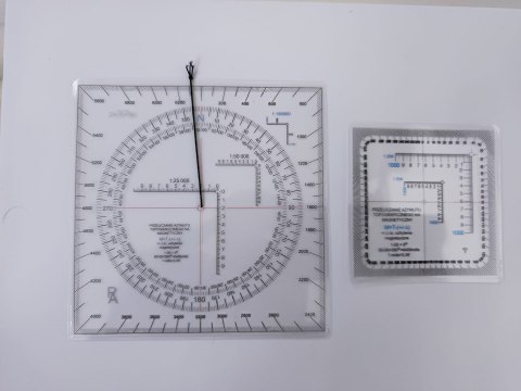 Protraktor Gumka Zestaw Mapa UTM Kątomierz Mapowy MULTISKALA Protraktor Gumka Zestaw Mapa UTM Kątomierz Mapowy MULTISKALA
